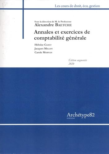 Annales et exercices de comptabilité générale
