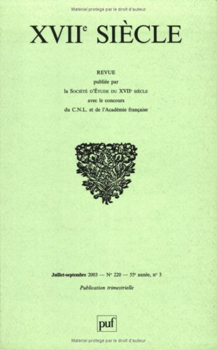 Dix-septième siècle, n° 220. La frontière entre les chrétientés grecque et latine au XVIIe siècle : 