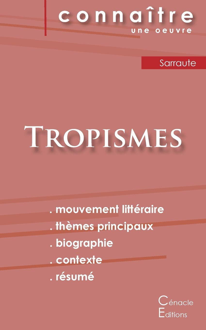 Fiche de lecture Tropismes de Nathalie Sarraute (Analyse littéraire de référence et résumé complet)