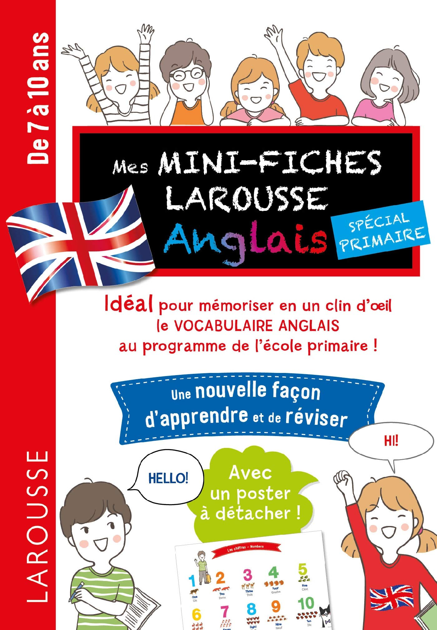Mes mini-fiches Larousse anglais spécial primaire : de 7 à 10 ans