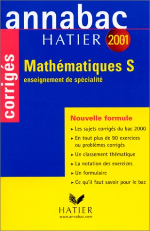 Mathématiques, S : enseignement de spécialité