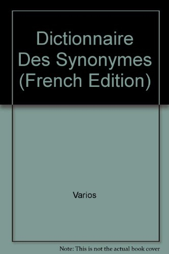 dictionnaire des synonymes