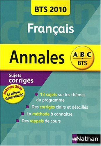 Annales BTS Français