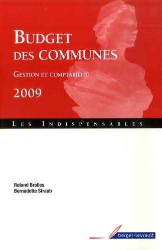 Budget des communes 2009 : gestion et comptabilité