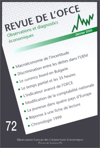 revue de l'ofce, numéro 72, janvier-mars 2000