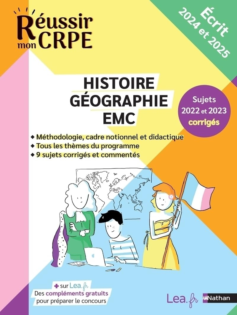 Histoire géographie EMC : sujets 2022 et 2023 corrigés : écrit 2024 et 2025