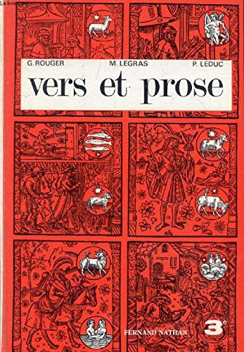 vers et prose, classe de 3e