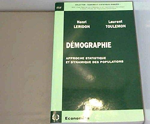 Démographie : approche statistique et dynamique des populations
