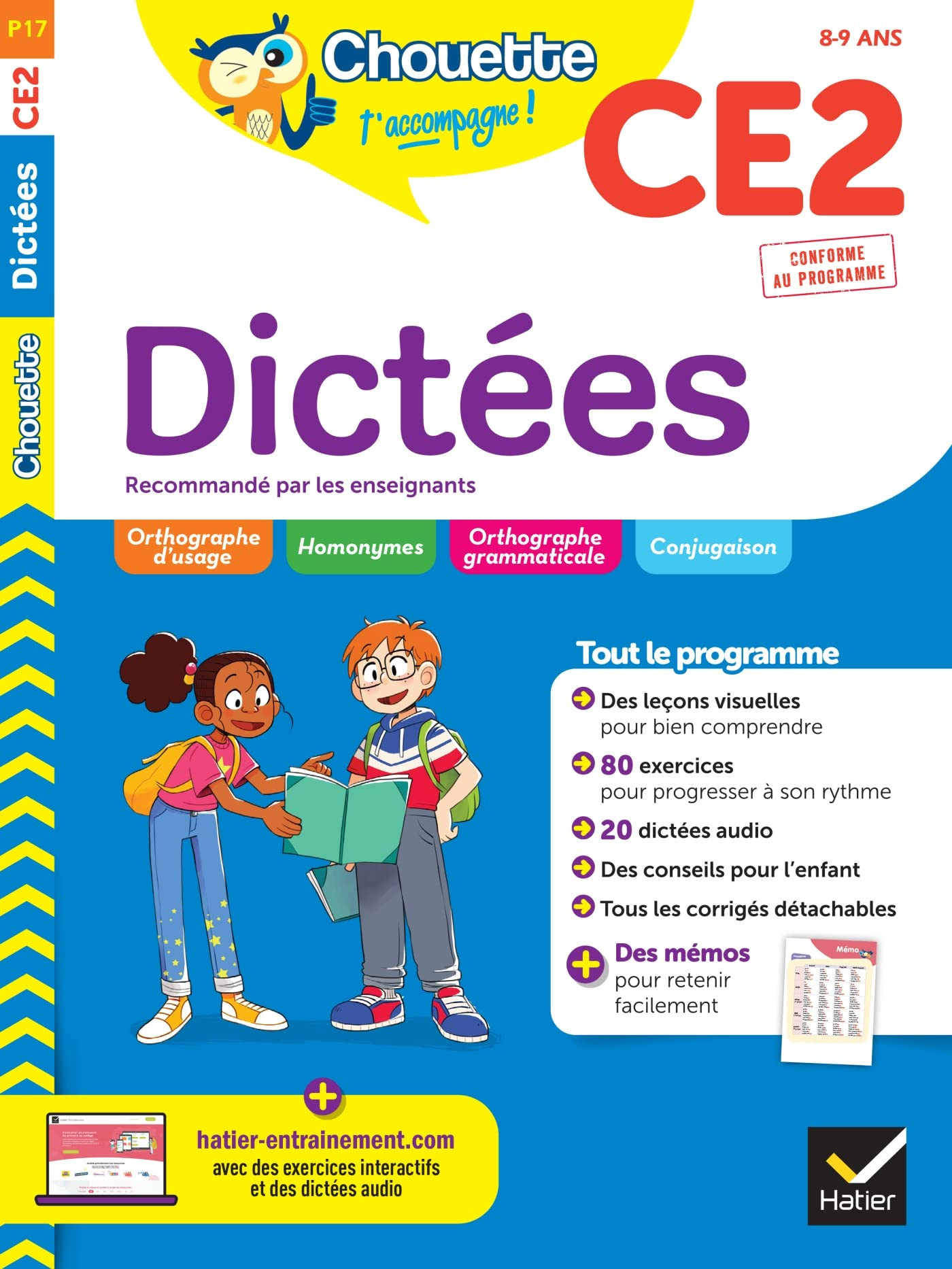 Dictées CE2, 8-9 ans : conforme au programme