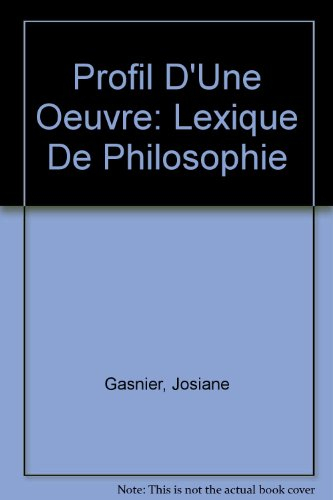 lexique de philosophie