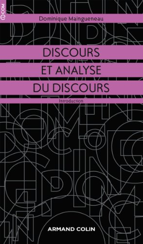 Discours et analyse du discours : une introduction