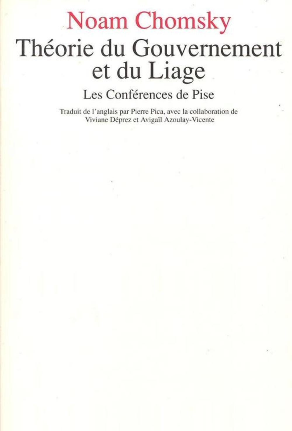 Théorie du gouvernement et du liage : les conférences de Pise