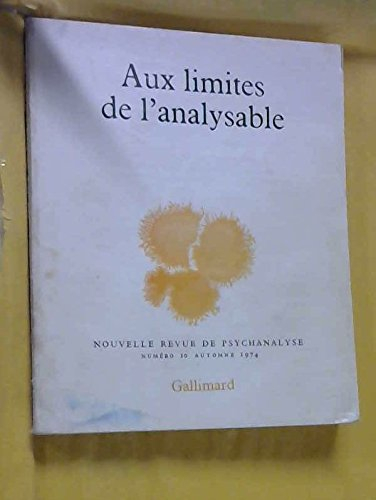 aux limites de l'analysable