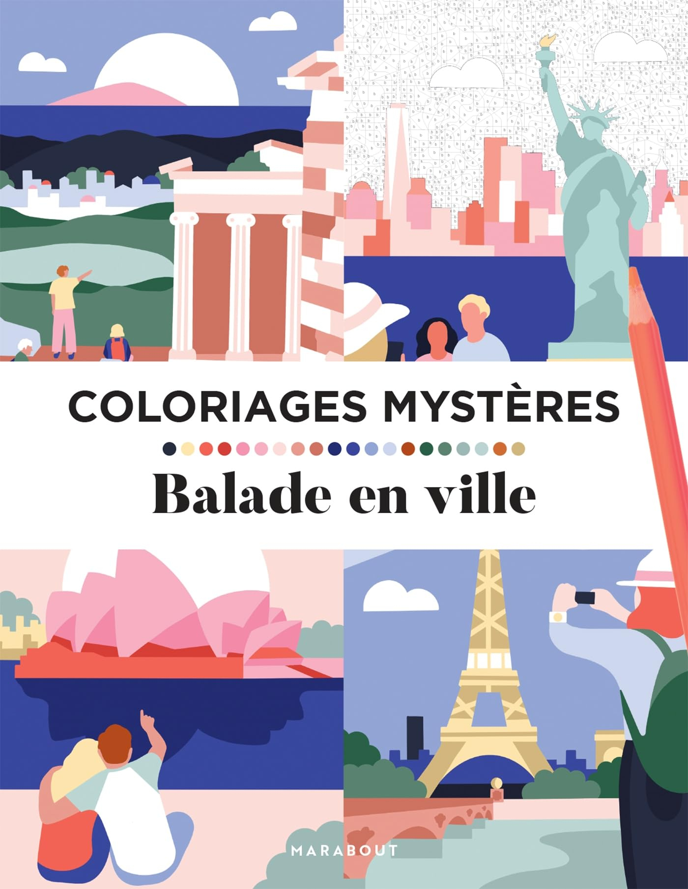 Coloriages mystères : Balade en ville