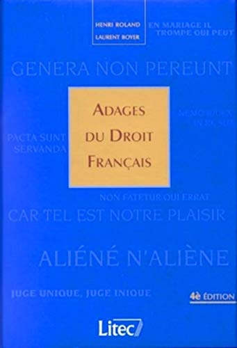 Adages du droit français