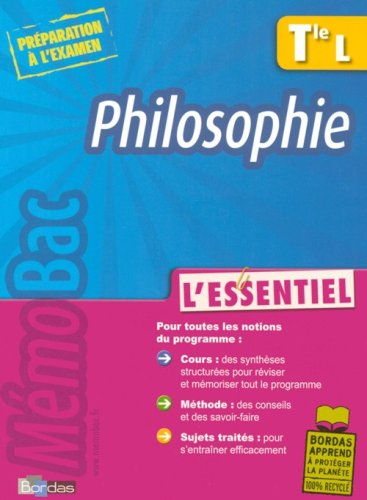 Philosophie terminale L