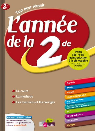 L'année de la 2de : inclus SES, PFEG et introduction à la philosophie