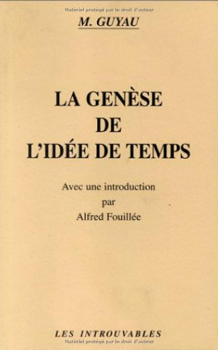La genèse de l'idée de temps