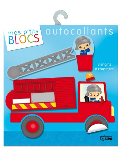 mes p'tits blocs en autocollants : 8 engins a construire - dès 4 ans