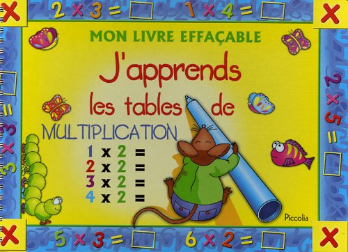 J'apprends les tables de multiplications