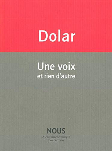 Une voix et rien d'autre