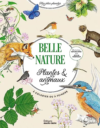 Belle nature : plantes & animaux à colorier ou à peindre