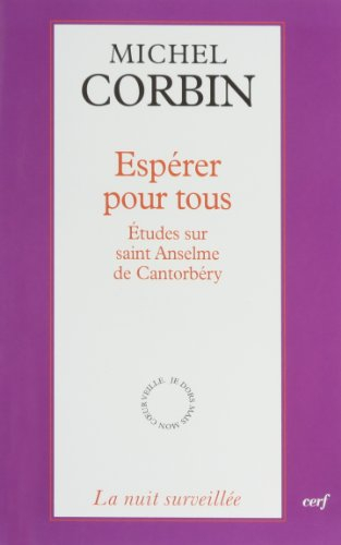Espérer pour tous : études sur saint Anselme de Cantorbéry