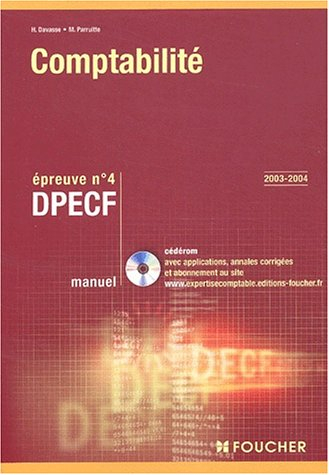 Comptabilité, DPECF, épreuve n° 4 : manuel