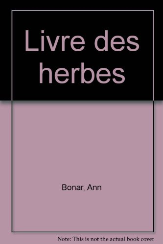 livre des herbes