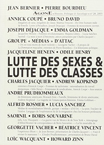 Agone, n° 28. Lutte des sexes, lutte des classes