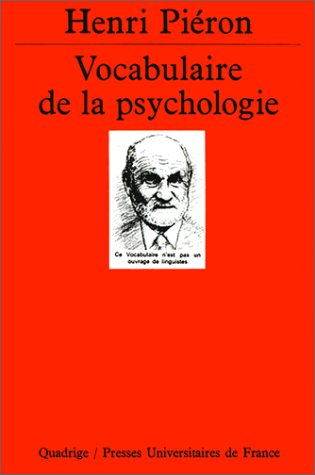 vocabulaire de la psychologie