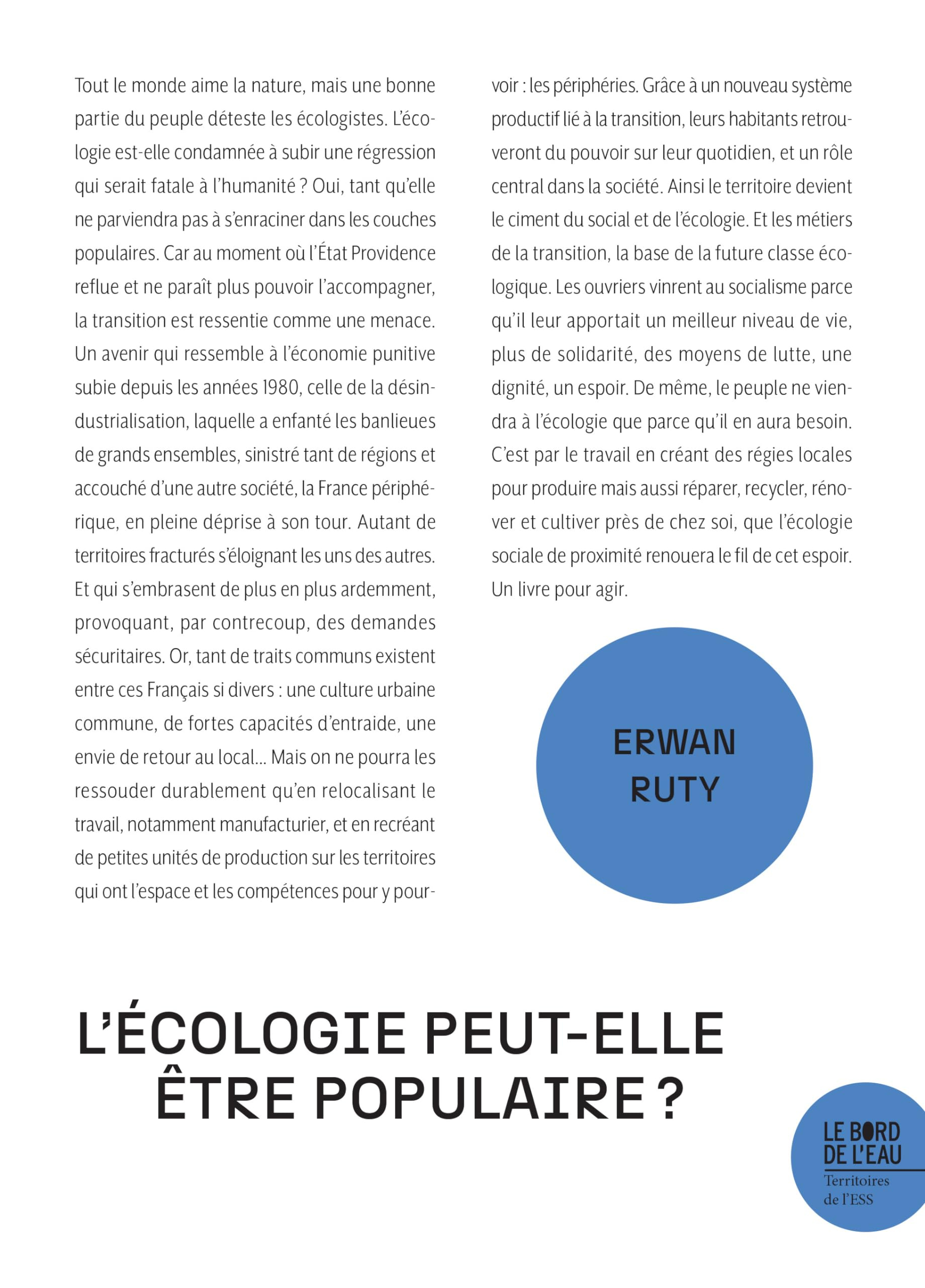 L'écologie peut-elle être populaire ? : banlieues, gilets jaunes et transition