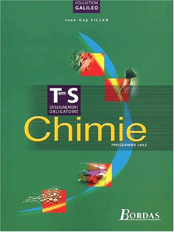 Chimie, terminale S enseignement obligatoire : programme 2002