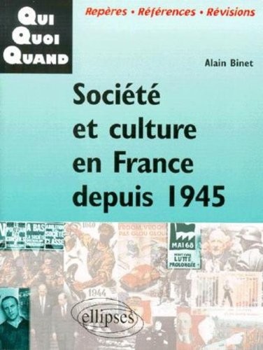 Société et culture en France depuis 1945