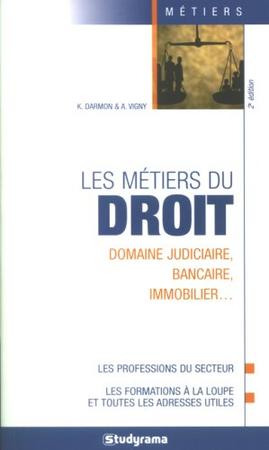 Les métiers du droit : domaine judiciaire, bancaire, immobilier...