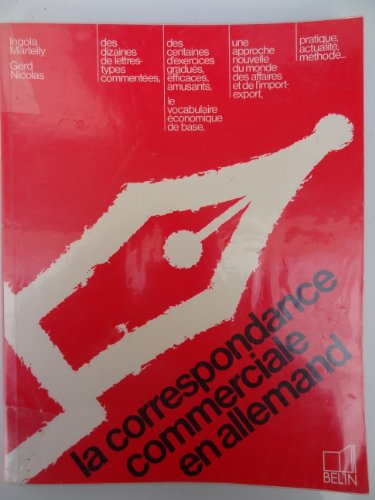 La Correspondance commerciale en allemand