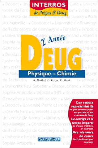 Physique-Chimie Deug 2ème année SP