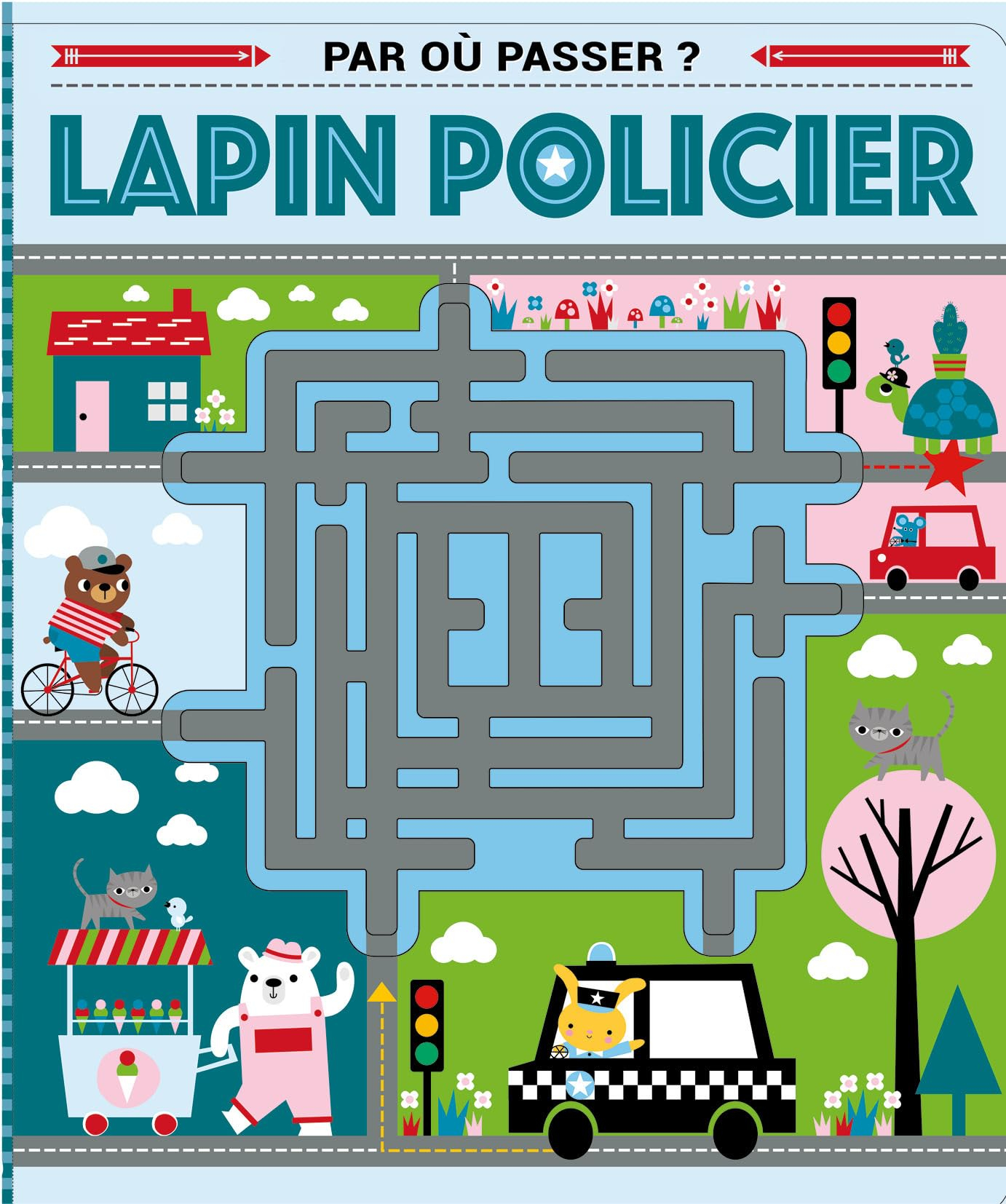 Lapin policier : trouve le bon chemin