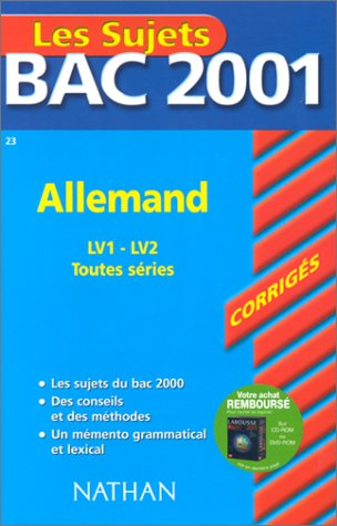 Allemand, LV1, LV2, toutes séries