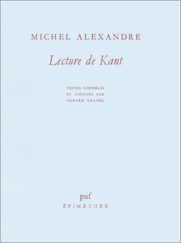 Lecture de Kant