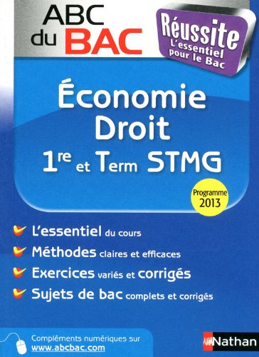 Economie droit, 1re et terminale STMG : programme 2013