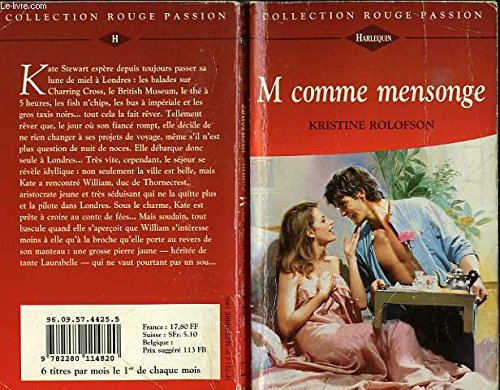 m comme mensonge (collection rouge passion)