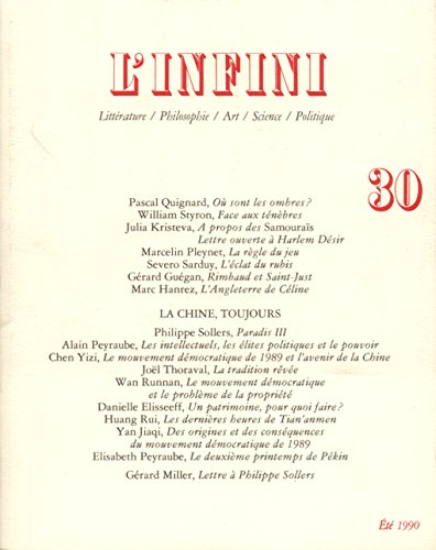 l'infini, numéro 30