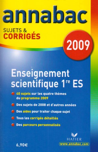 Enseignement scientifique 1re ES