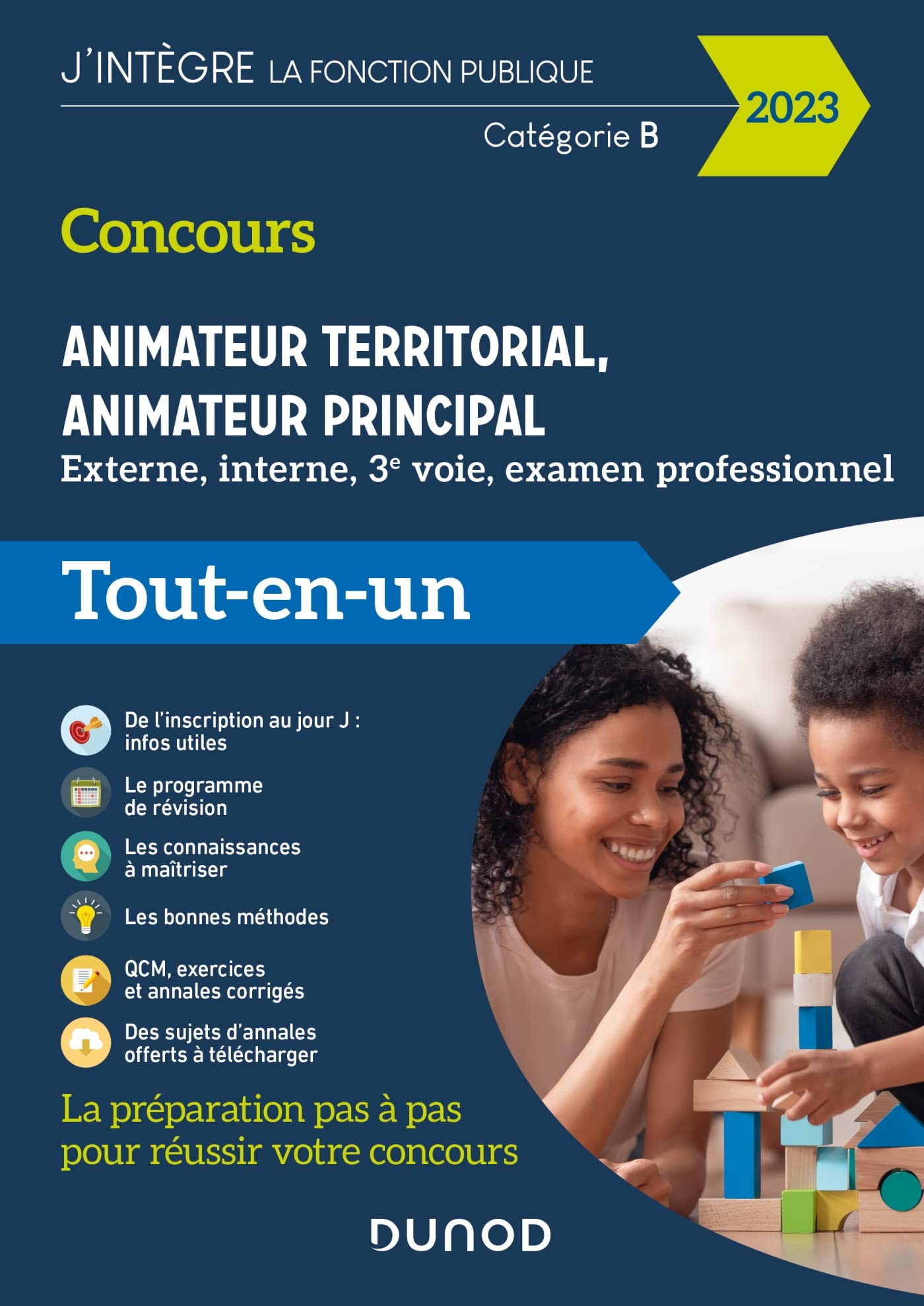 Concours animateur territorial, animateur principal : externe, interne, 3e voie, examen professionne