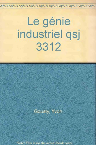 Le génie industriel
