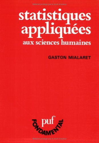Statistiques appliquées aux sciences humaines