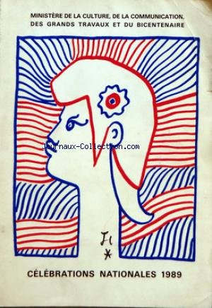ministere de la culture et de la communication - celebrations nationales 1989 le ministere du bicent