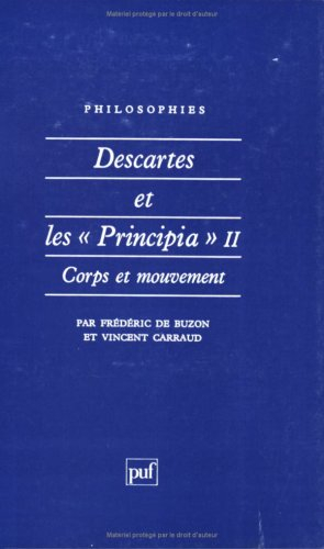 Descartes et les principia