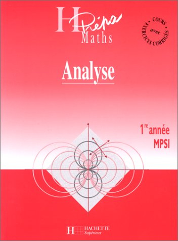 Analyse MPSI, 1re année